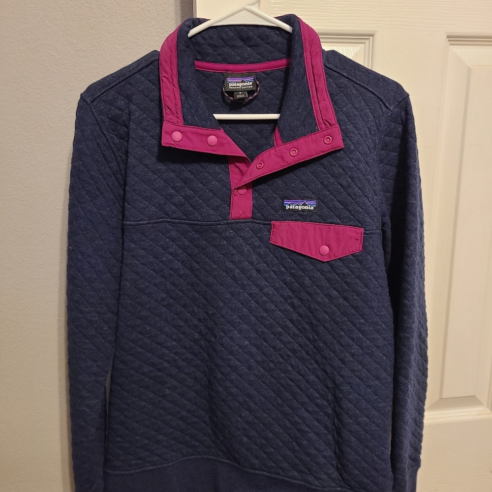 Women's Organic Cotton Quilt Snap-T® Pullover- size small